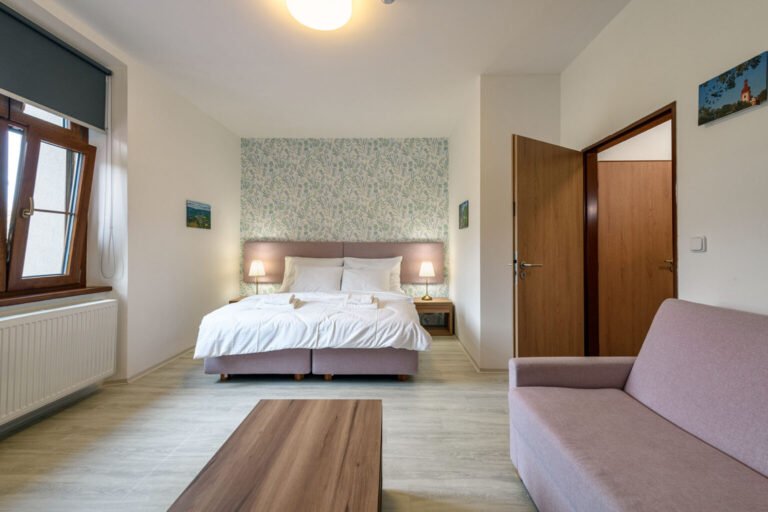dbl with sofa barrier free hotel nadrazi pokoj 204